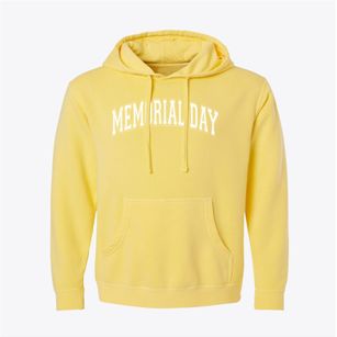 Memorial Day School Varsity Arch Pigment-Dyed Hoodie