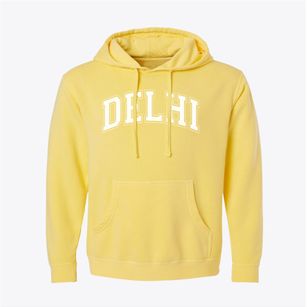 Delhi Charter School Varsity Arch Pigment-Dyed Hoodie