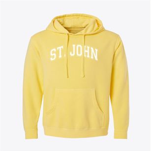 Saint John The Evangelist School Varsity Arch Pigment-Dyed Hoodie