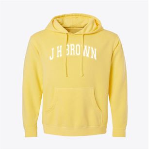 J H Brown Elementary School Varsity Arch Pigment-Dyed Hoodie