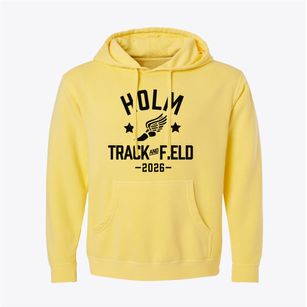 Holm Elementary School Track and Field Pigment-Dyed Hoodie