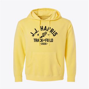 J.j. Harris Elementary School Track and Field Pigment-Dyed Hoodie