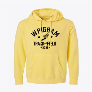 Whigham Elementary School Track and Field Pigment-Dyed Hoodie