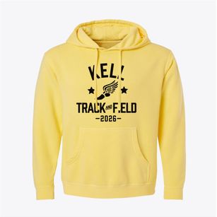 Kell High School Track and Field Pigment-Dyed Hoodie