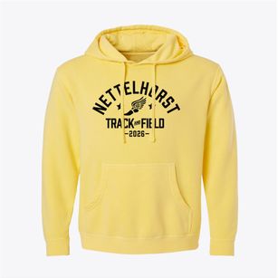 Nettelhorst Elementary School Track and Field Pigment-Dyed Hoodie