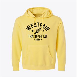 Westfair Christian Academy Track and Field Pigment-Dyed Hoodie