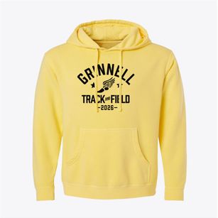Grinnell Middle School Track and Field Pigment-Dyed Hoodie