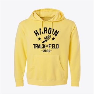 Hardin Christian Academy Track and Field Pigment-Dyed Hoodie