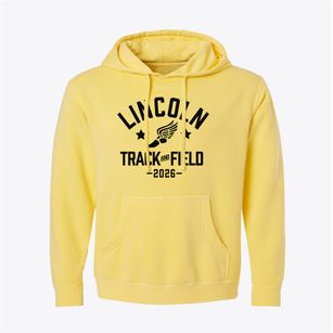 Lincoln Learning Center Track and Field Pigment-Dyed Hoodie