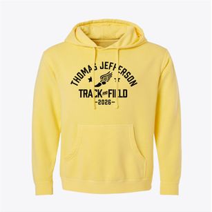 Thomas Jefferson High School Track and Field Pigment-Dyed Hoodie
