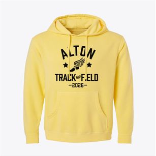 Alton Elementary School Track and Field Pigment-Dyed Hoodie