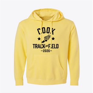 Cook Elementary School Track and Field Pigment-Dyed Hoodie