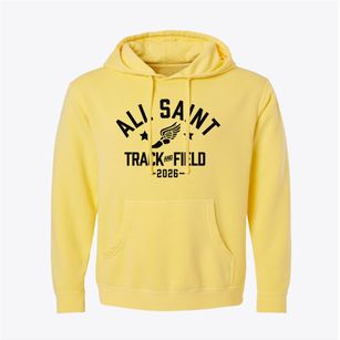 All Saint Regional Lower School Track and Field Pigment-Dyed Hoodie