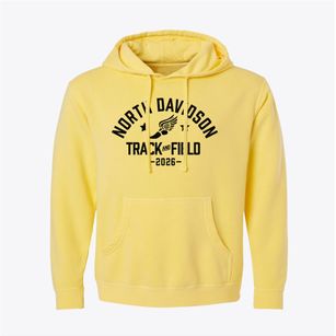 North Davidson Middle School Track and Field Pigment-Dyed Hoodie