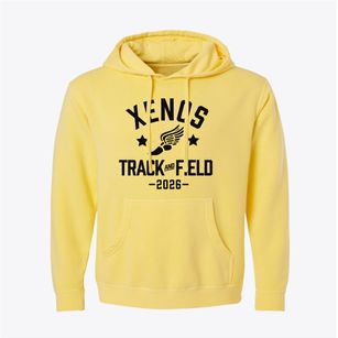 Xenos Christian School Track and Field Pigment-Dyed Hoodie
