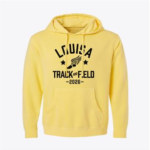 Louisa May Alcott Elementary School Track and Field Pigment-Dyed Hoodie