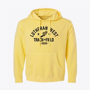 Lutheran High School West Track and Field Pigment-Dyed Hoodie