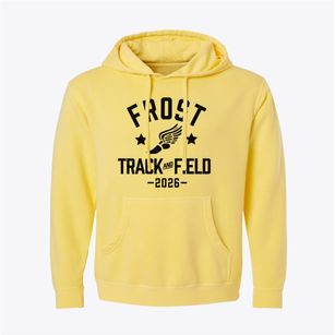 Frost Elementary School Track and Field Pigment-Dyed Hoodie