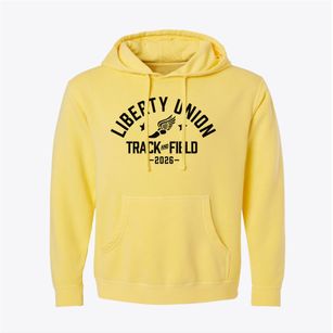 Liberty Union Middle School Track and Field Pigment-Dyed Hoodie