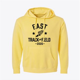East Elementary School Track and Field Pigment-Dyed Hoodie