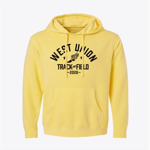 West Union Elementary School Track and Field Pigment-Dyed Hoodie