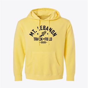 Mt. Lebanon High School Track and Field Pigment-Dyed Hoodie