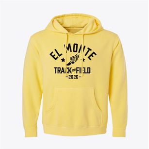 El Monte Christian School Track and Field Pigment-Dyed Hoodie