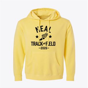 Neal Elementary School Track and Field Pigment-Dyed Hoodie