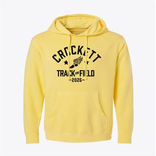 Crockett Elementary School Track and Field Pigment-Dyed Hoodie