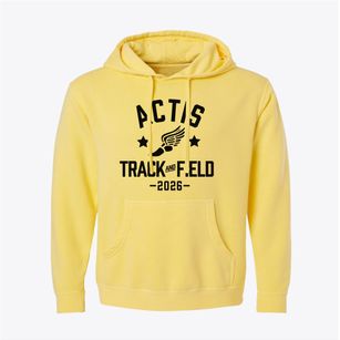 Actis Junior High School Track and Field Pigment-Dyed Hoodie