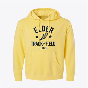 Elder Middle School Track and Field Pigment-Dyed Hoodie