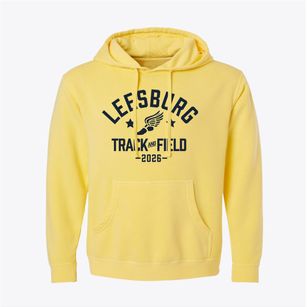 Leesburg Christian School Track and Field Pigment-Dyed Hoodie