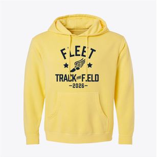 Alice West Fleet Elementary School Track and Field Pigment-Dyed Hoodie