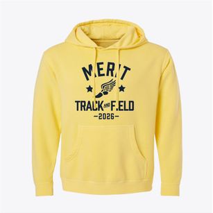 Merit School Track and Field Pigment-Dyed Hoodie