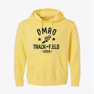 Omro Elementary School Track and Field Pigment-Dyed Hoodie