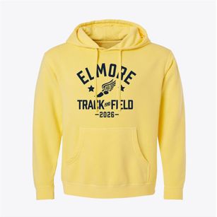 Elmore Elementary School Track and Field Pigment-Dyed Hoodie