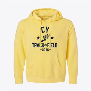 Cy Junior High School Track and Field Pigment-Dyed Hoodie