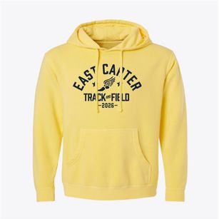 East Carter Middle School Track and Field Pigment-Dyed Hoodie