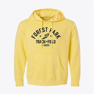 Forest Park Middle School Track and Field Pigment-Dyed Hoodie