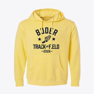 Buder Elementary School Track and Field Pigment-Dyed Hoodie