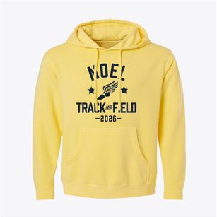 Noel Elementary School Track and Field Pigment-Dyed Hoodie