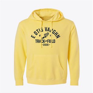 E Otis Vaughn Middle School Track and Field Pigment-Dyed Hoodie