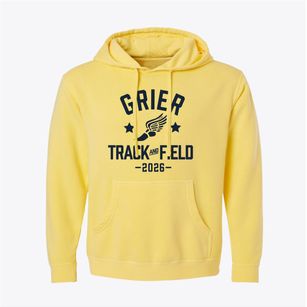 Grier Middle School Track and Field Pigment-Dyed Hoodie