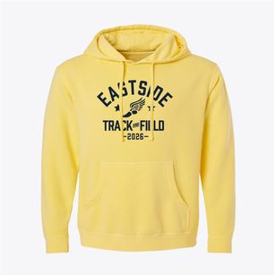 Jackson Eastside Elementary School Track and Field Pigment-Dyed Hoodie