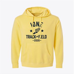 Ione School Track and Field Pigment-Dyed Hoodie