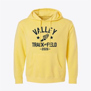 Valley Christian School Track and Field Pigment-Dyed Hoodie