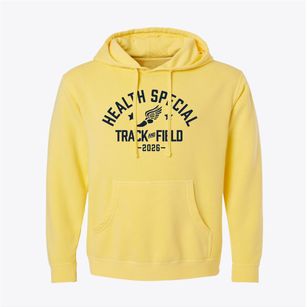 Health Special High School Track and Field Pigment-Dyed Hoodie