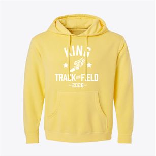 King Elementary School Track and Field Pigment-Dyed Hoodie