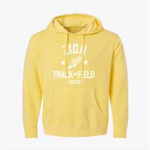 Zion Lutheran School Track and Field Pigment-Dyed Hoodie