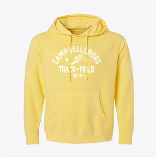 Campbellsburg Elementary School Track and Field Pigment-Dyed Hoodie